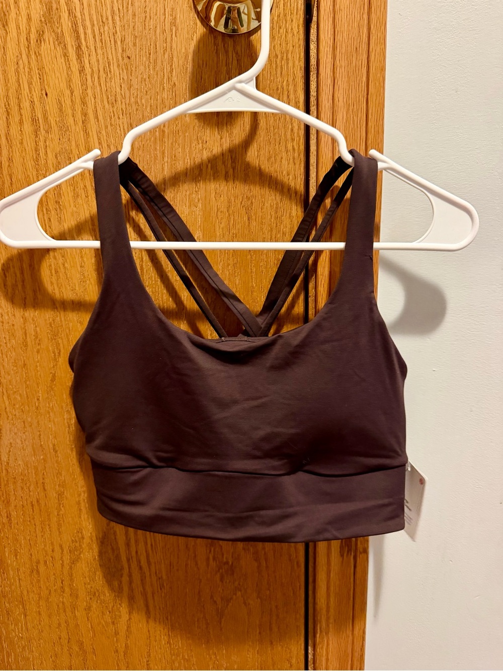 lululemon athletica Brown Strappy Crossback Sports Bra